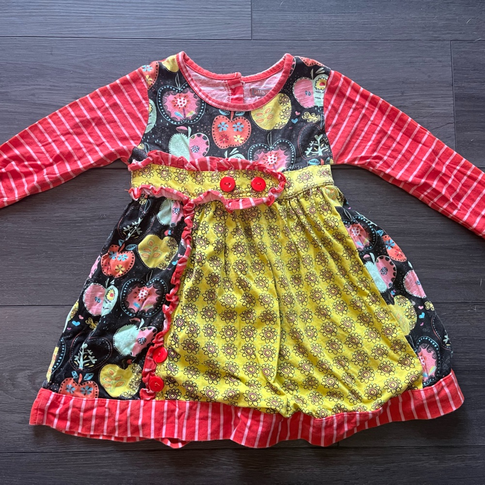 Size 3T Jelly the Pug dress